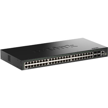 D-Link DGS-1530-52/E Switch Gestionado L2 con 48 Puertos Gigabit y 4 SFP+ D-Link DGS-1530-52/E Switch Gestionado L2 con 48 Puertos Gigabit y 4 SFP+
